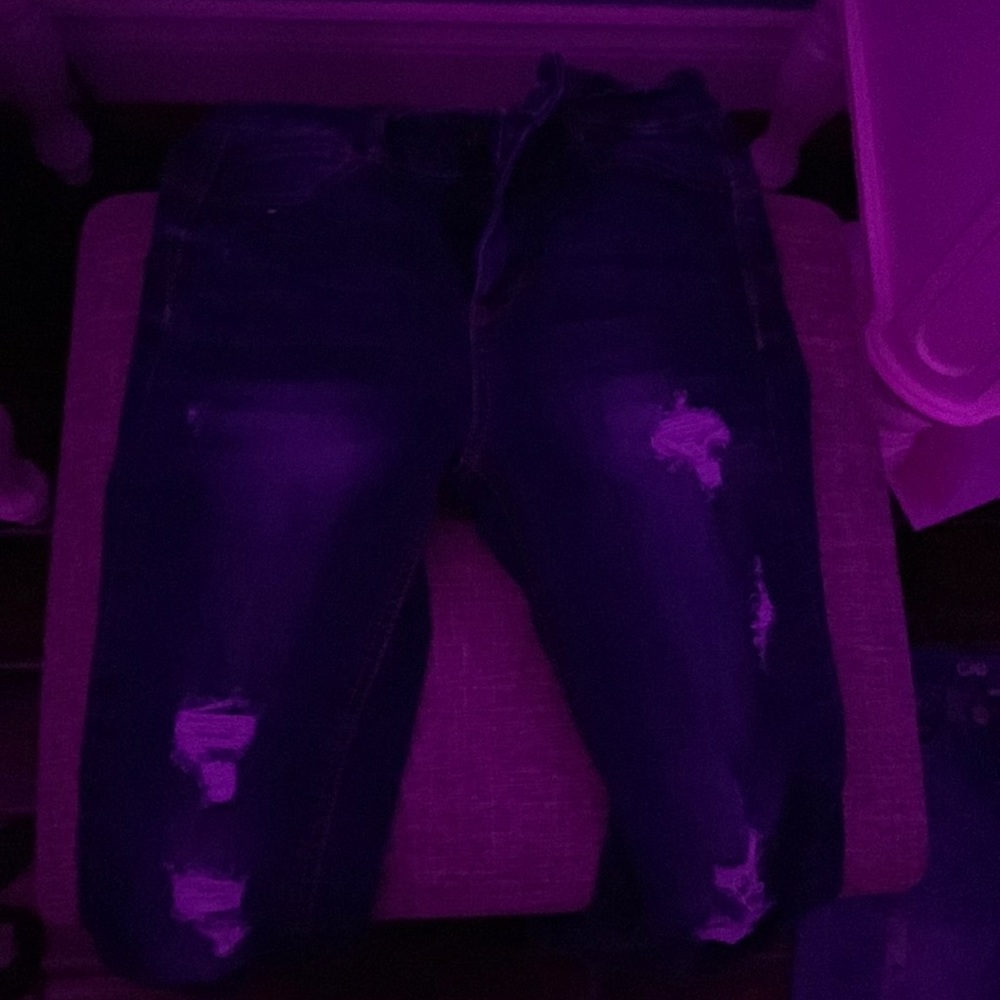 Navy blue skinny jeans